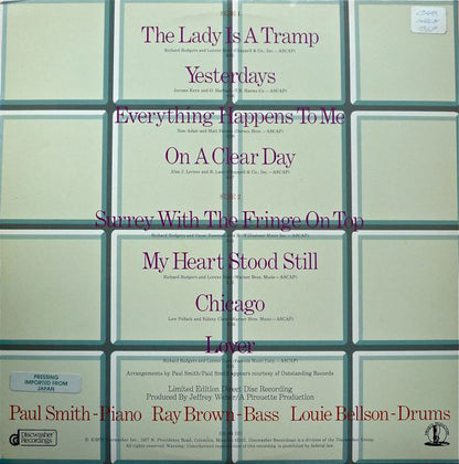 Louis Bellson, Ray Brown, Paul Smith (5) : Intensive Care (LP,Album,Limited Edition)