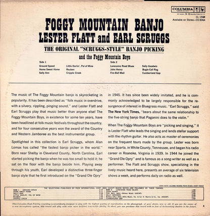 Flatt & Scruggs And Foggy Mountain Boys, The : Foggy Mountain Banjo (LP,Album,Reissue,Mono)