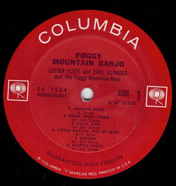 Flatt & Scruggs And Foggy Mountain Boys, The : Foggy Mountain Banjo (LP,Album,Reissue,Mono)