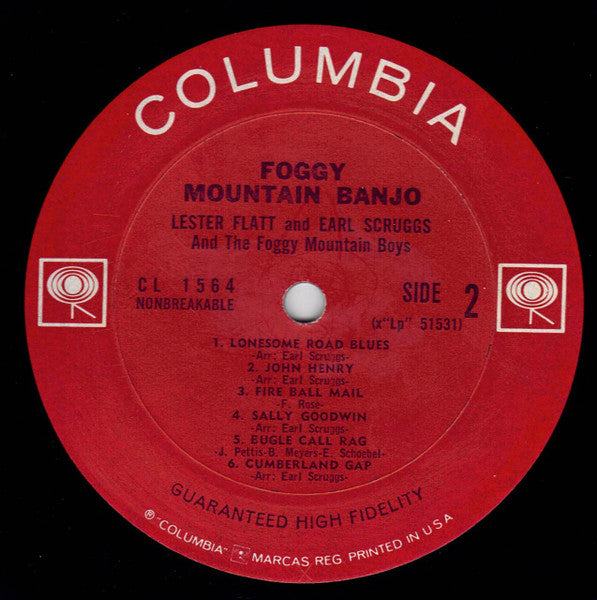 Flatt & Scruggs And Foggy Mountain Boys, The : Foggy Mountain Banjo (LP,Album,Reissue,Mono)