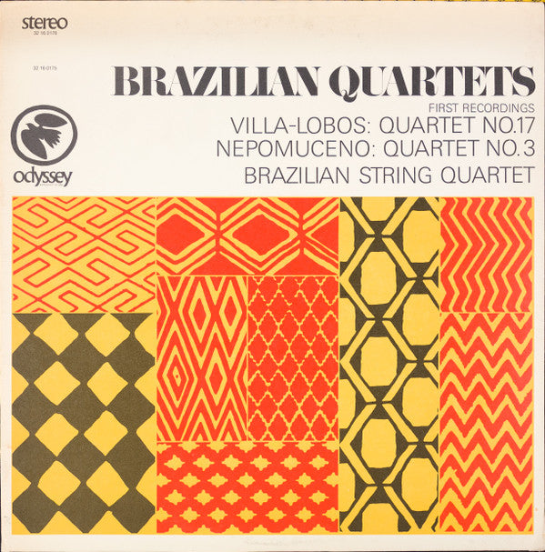Heitor Villa-Lobos / Alberto Nepomuceno - Quarteto Brasileiro da UFRJ : Brazilian Quartets (LP,Stereo)