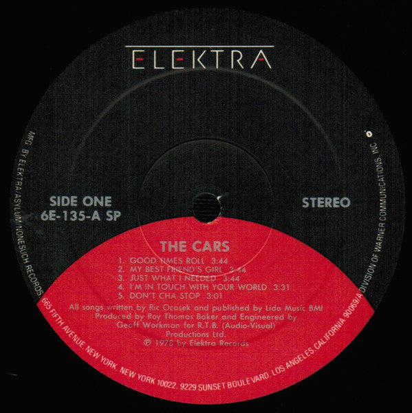 Cars, The : The Cars (LP,Album,Reissue)