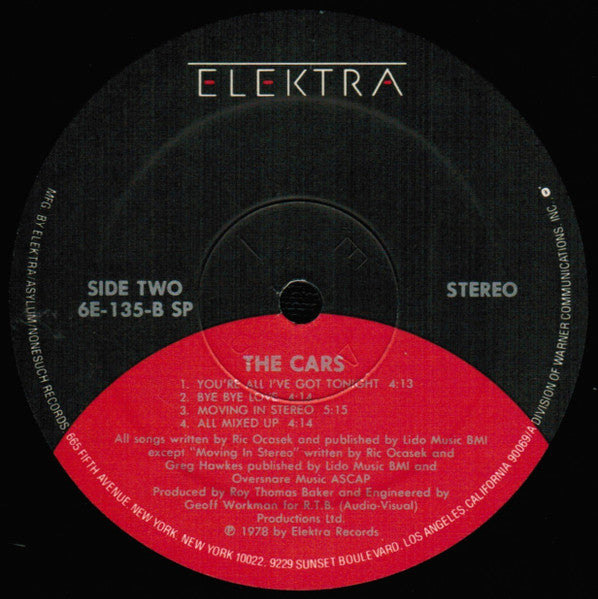 Cars, The : The Cars (LP,Album,Reissue)
