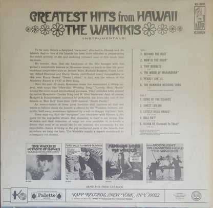 Waikiki's, The : Greatest Hits From Hawaii (Instrumentals) (LP,Stereo)