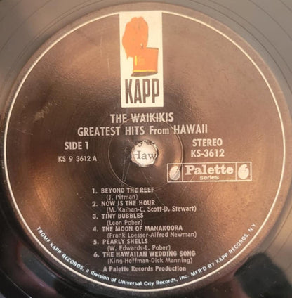 Waikiki's, The : Greatest Hits From Hawaii (Instrumentals) (LP,Stereo)