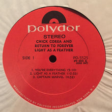 Chick Corea & Return To Forever : Light As A Feather (LP,Album)