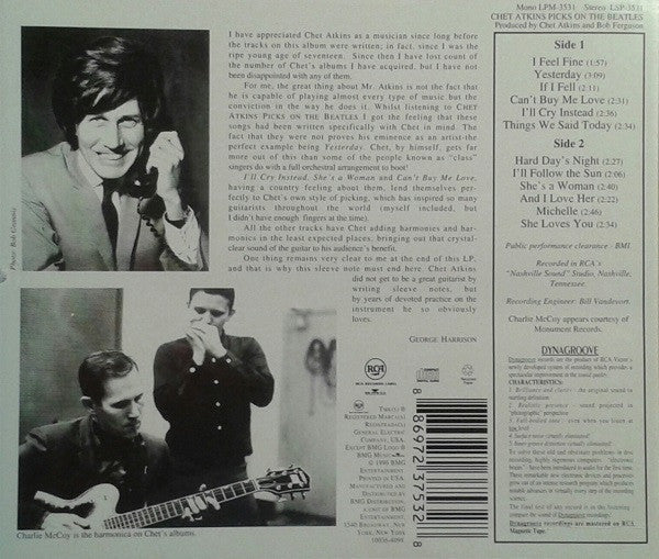 Chet Atkins : Picks On The Beatles (Album,Stereo,Reissue)