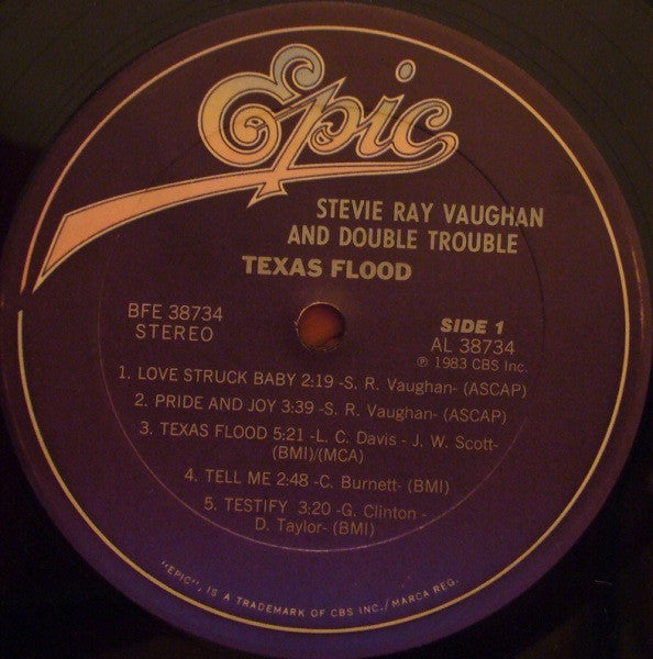 Stevie Ray Vaughan & Double Trouble : Texas Flood (LP,Album)