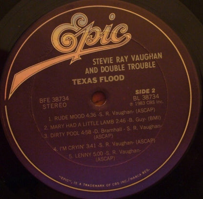 Stevie Ray Vaughan & Double Trouble : Texas Flood (LP,Album)
