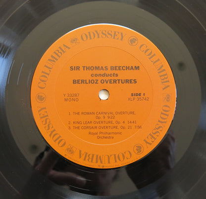 Sir Thomas Beecham, Royal Philharmonic Orchestra / Hector Berlioz : Sir Thomas Beecham Conducts Berlioz Overtures (LP,Album,Reissue,Mono)