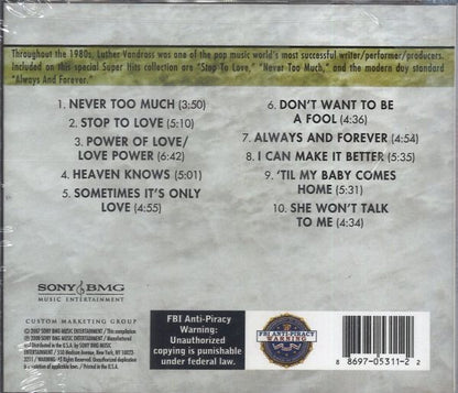 Luther Vandross : Super Hits (Compilation)