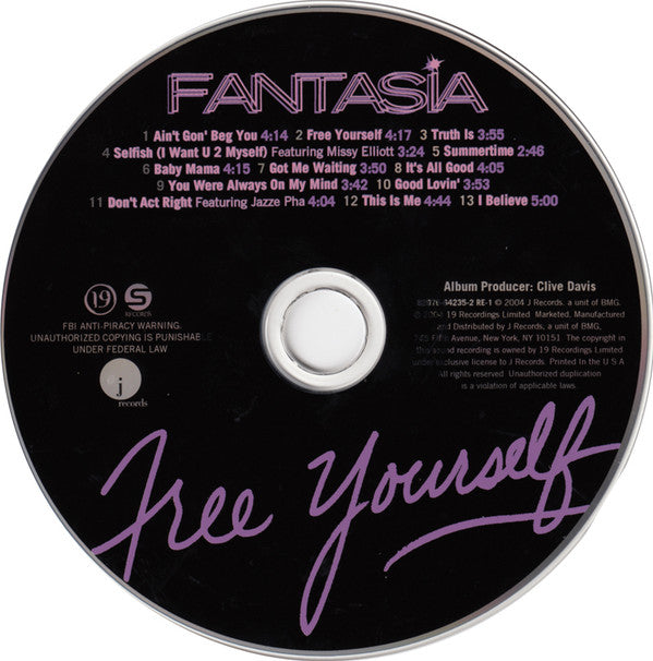 Buy Fantasia : Free Yourself (Album) now! – Nail City Record