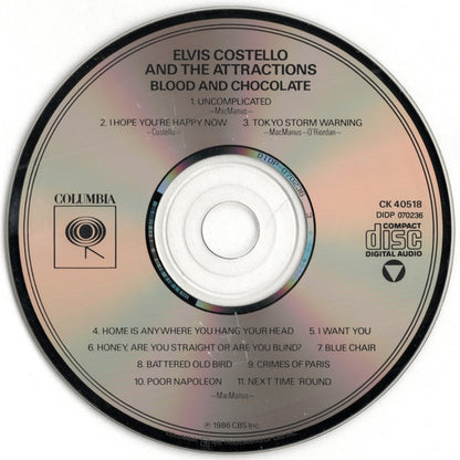 Elvis Costello & The Attractions : Blood & Chocolate (Album,Reissue)