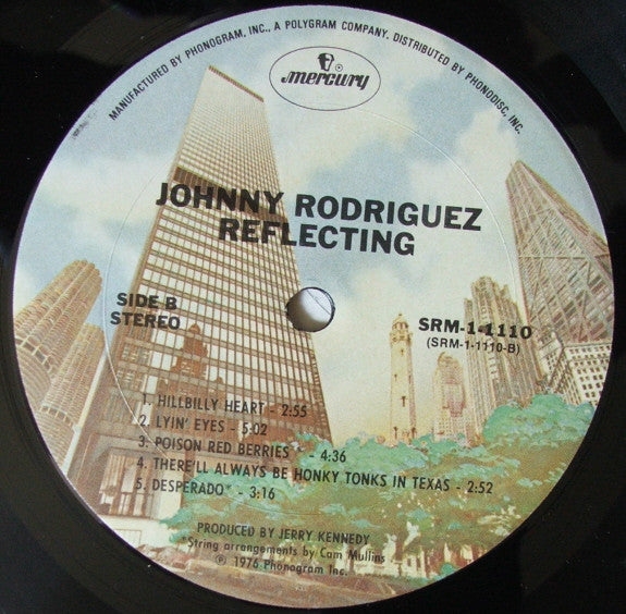 Johnny Rodriguez (4) : Reflecting (LP,Album,Stereo)