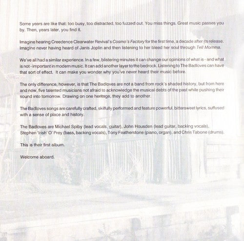 Badloves, The : Get On Board (Album)