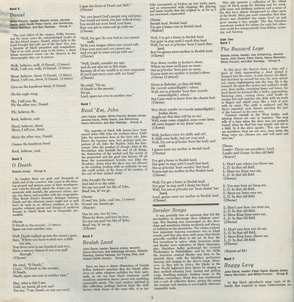 Various : Georgia Sea Island Songs (LP,Stereo)