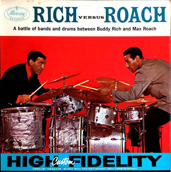 Buddy Rich And Max Roach : Rich Versus Roach (LP,Album,Mono)