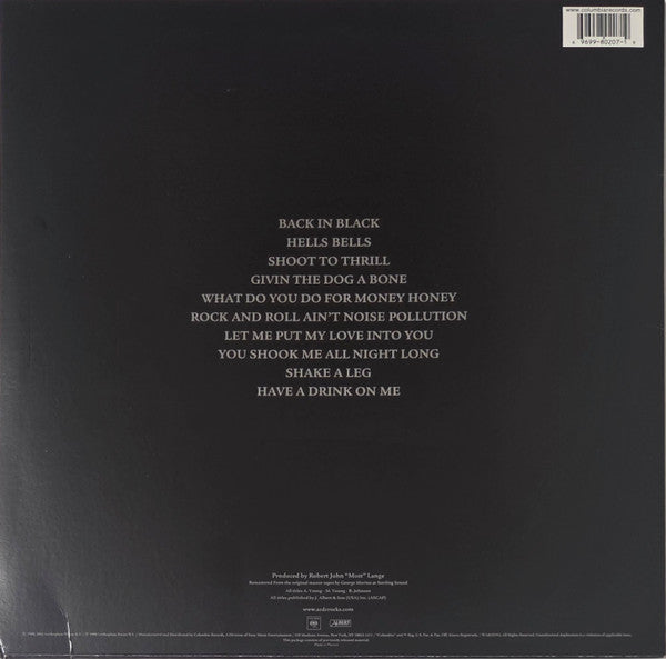 AC/DC : Back In Black (LP,Album,Reissue,Remastered,Stereo)