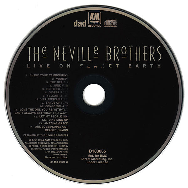 Neville Brothers, The : Live On Planet Earth (Album,Club Edition)
