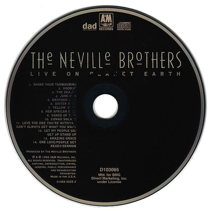 Neville Brothers, The : Live On Planet Earth (Album,Club Edition)