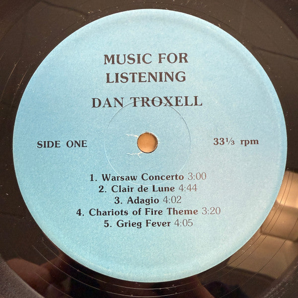 Dan Troxell : Music For Listening (LP)