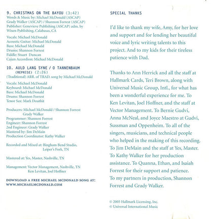 Michael McDonald : Through The Many Winters: A Christmas Album (Album)