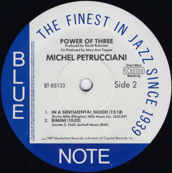 Michel Petrucciani : Power Of Three (LP,Album,Stereo)