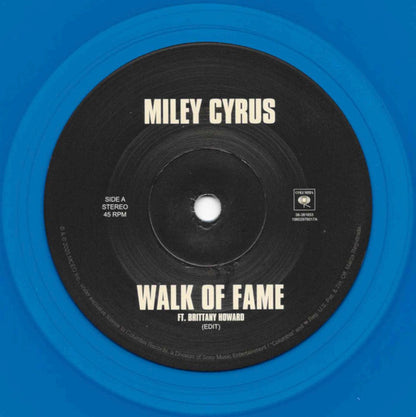 Miley Cyrus : Walk Of Fame / Reborn (7",45 RPM,Single,Limited Edition,Stereo)