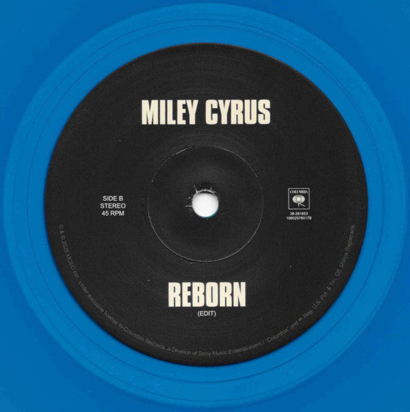 Miley Cyrus : Walk Of Fame / Reborn (7",45 RPM,Single,Limited Edition,Stereo)