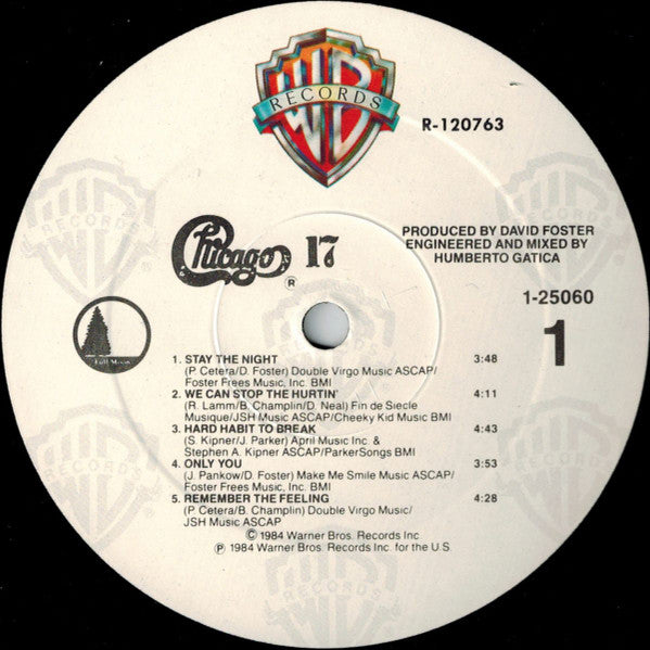 Chicago (2) : Chicago 17 (LP,Album,Club Edition)