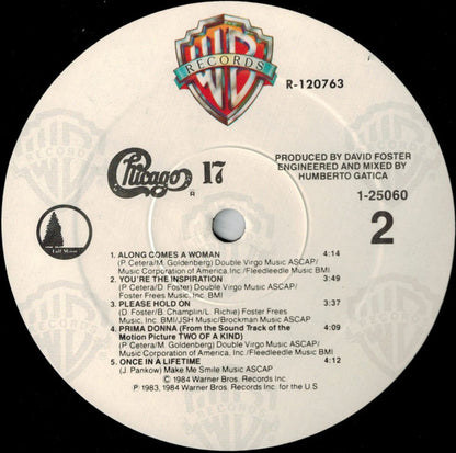 Chicago (2) : Chicago 17 (LP,Album,Club Edition)