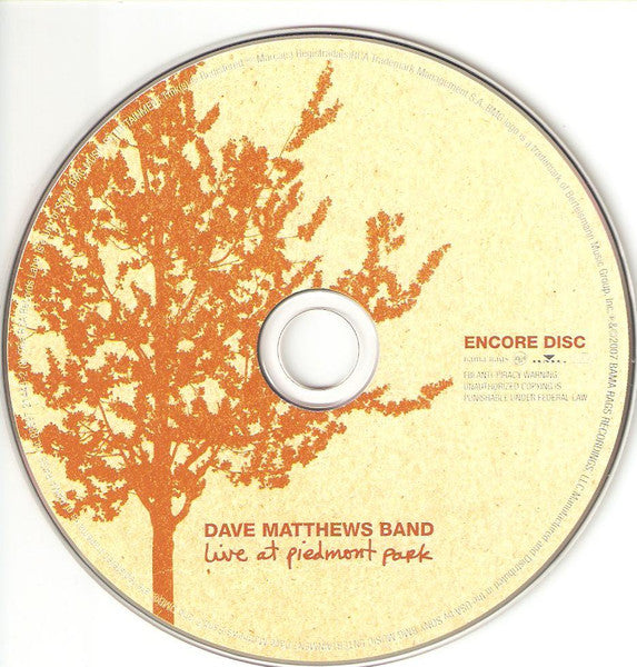 Dave Matthews Band : Live At Piedmont Park ()