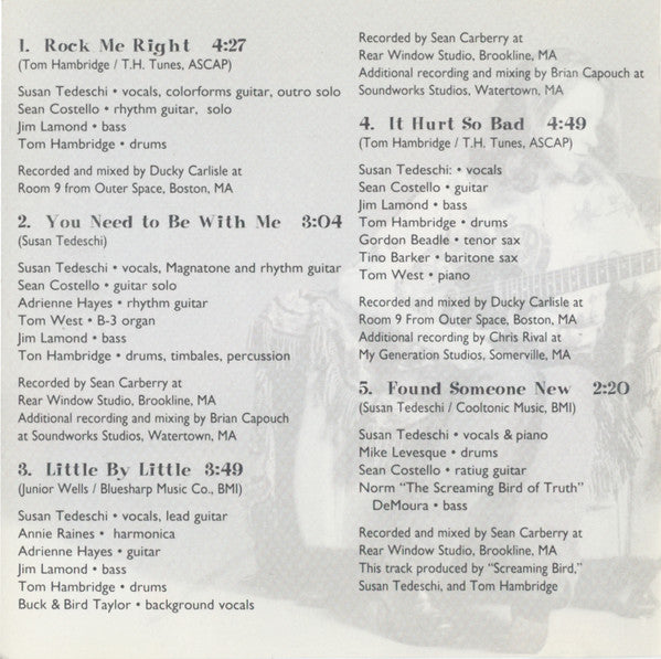 Susan Tedeschi : Just Won't Burn (Album)