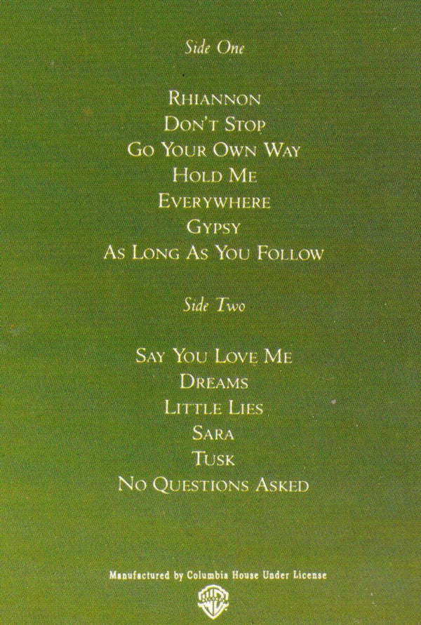 Fleetwood Mac : Greatest Hits (LP,Compilation,Club Edition)