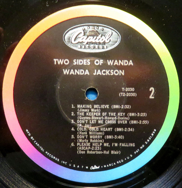 Wanda Jackson : Two Sides Of Wanda (LP,Mono)