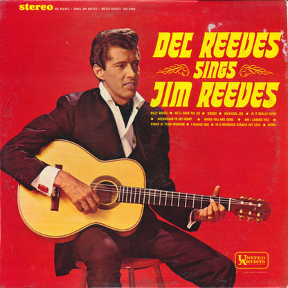 Del Reeves : Del Reeves Sings Jim Reeves (LP,Album,Stereo)