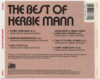 Herbie Mann : The Best Of Herbie Mann (Compilation,Reissue)