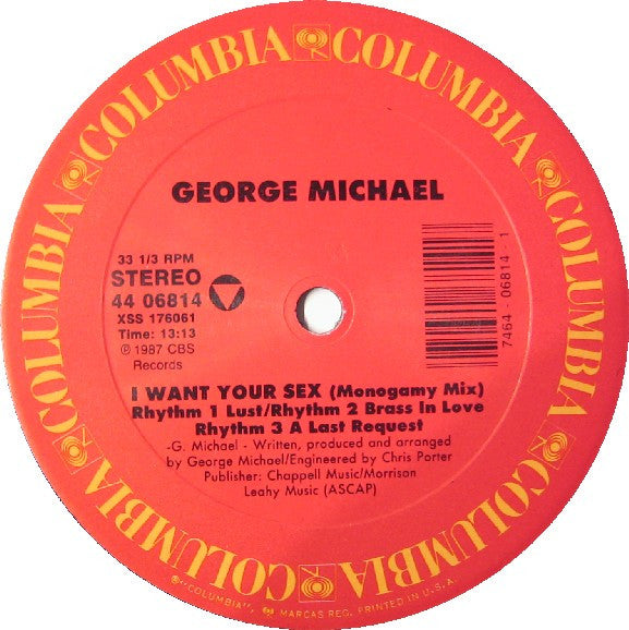 George Michael : I Want Your Sex (12",33 ⅓ RPM)