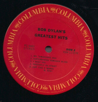Bob Dylan : Bob Dylan's Greatest Hits (LP,Compilation,Reissue,Stereo)