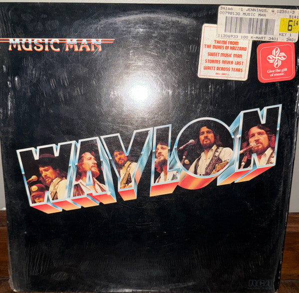 Waylon Jennings : Music Man (LP,Album,Reissue)
