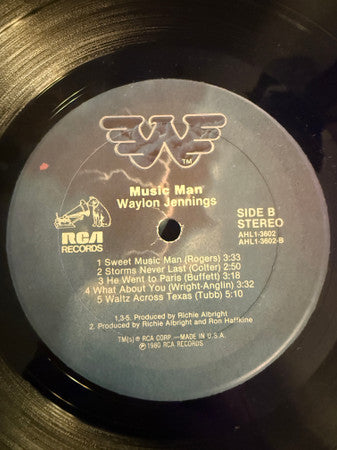 Waylon Jennings : Music Man (LP,Album,Reissue)
