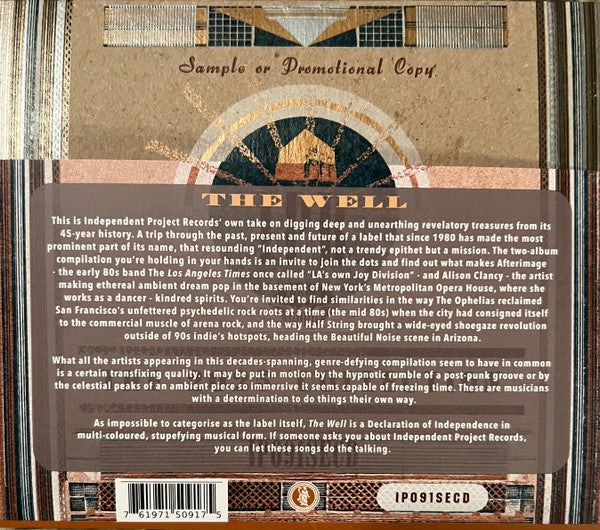 Various : The Well (The Independent Project Records Collection II) (Compilation,Promo,Special Edition,Stereo)