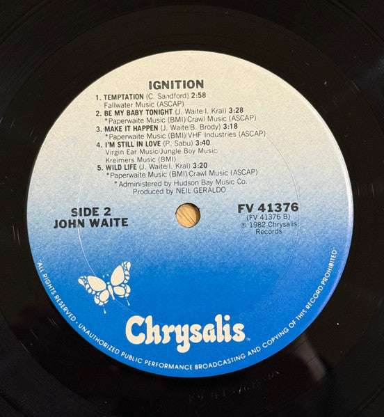 John Waite : Ignition (LP,Album,Reissue)