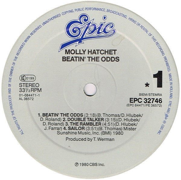 Molly Hatchet : Beatin' The Odds (LP,Album,Reissue)