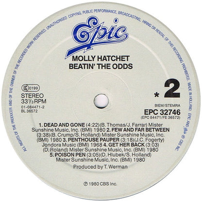 Molly Hatchet : Beatin' The Odds (LP,Album,Reissue)