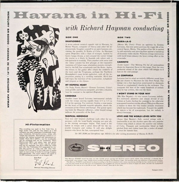 Richard Hayman And His Orchestra : Havana In Hi-Fi (LP,Album,Stereo)