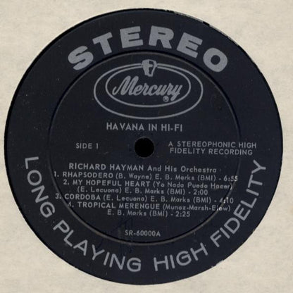 Richard Hayman And His Orchestra : Havana In Hi-Fi (LP,Album,Stereo)