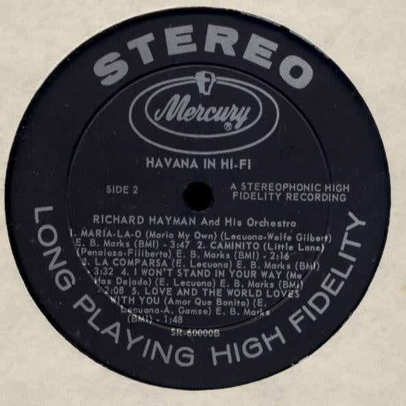Richard Hayman And His Orchestra : Havana In Hi-Fi (LP,Album,Stereo)