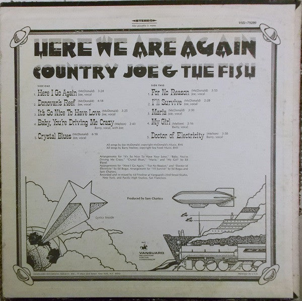 Country Joe And The Fish : Here We Are Again (LP,Album,Stereo)