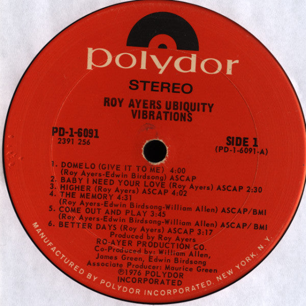 Roy Ayers Ubiquity : Vibrations (LP,Album)